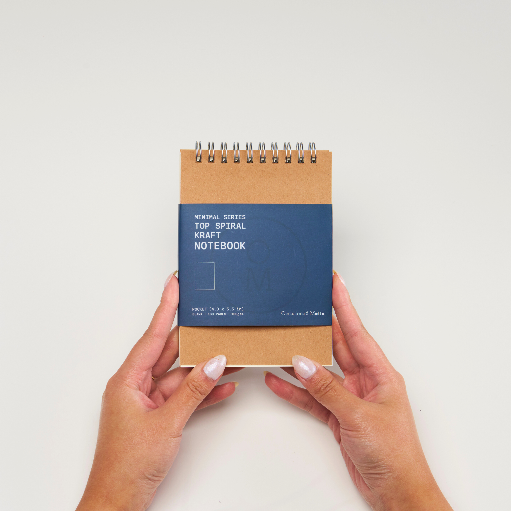 A6 Pocket Size Top Spiral Kraft Cover Notebooks