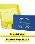 Personalized Linen Hardcover Wedding Guestbook & Photo Album for Instax and Polaroid Film (48 Pockets / Writable Cardstock)