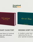 Personalized Linen Hardcover Photo Album For i-Type Film (48 pockets / Writable Cardstock)