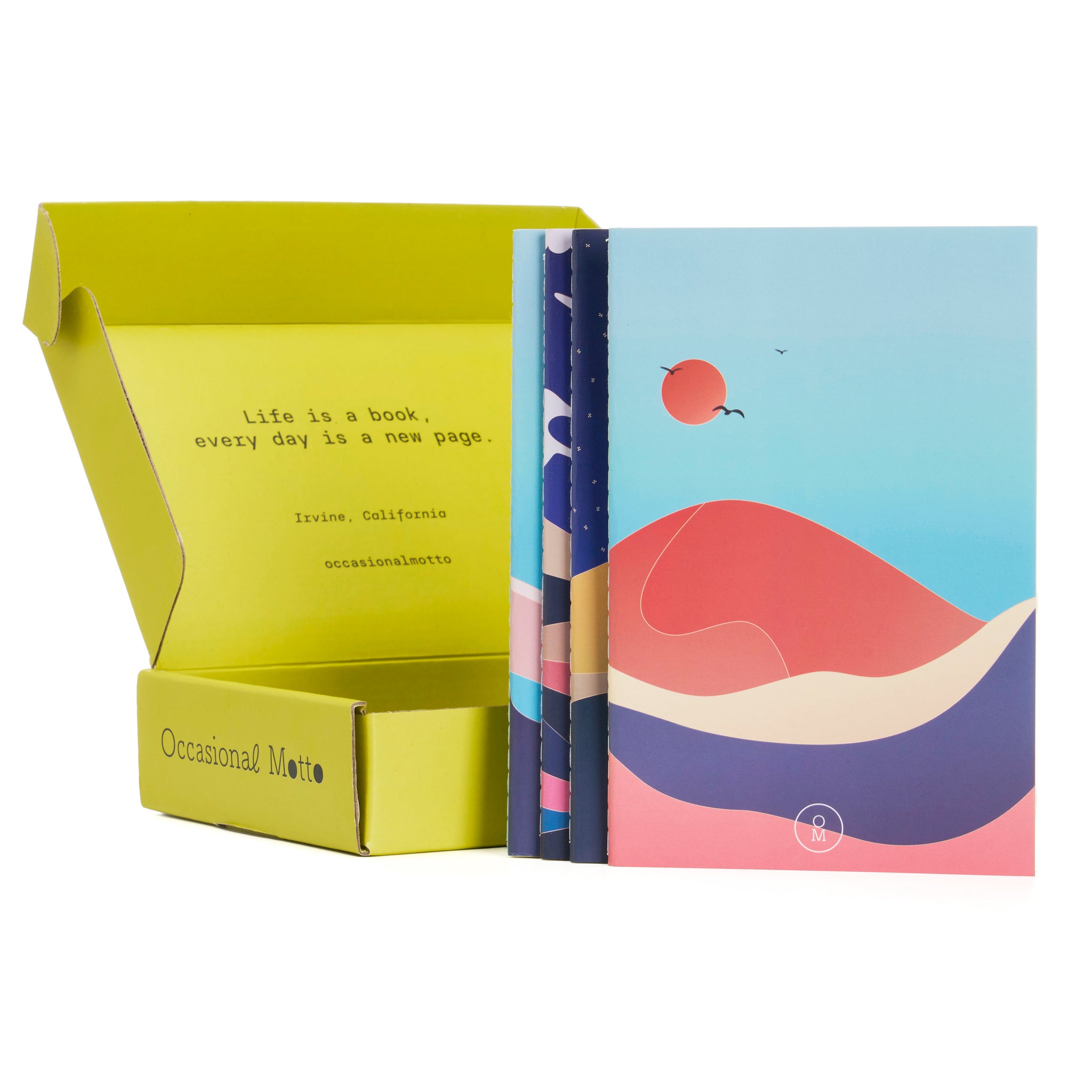 4-Pack Dusk Dawn Stitched Notebooks (100gsm layout paper)