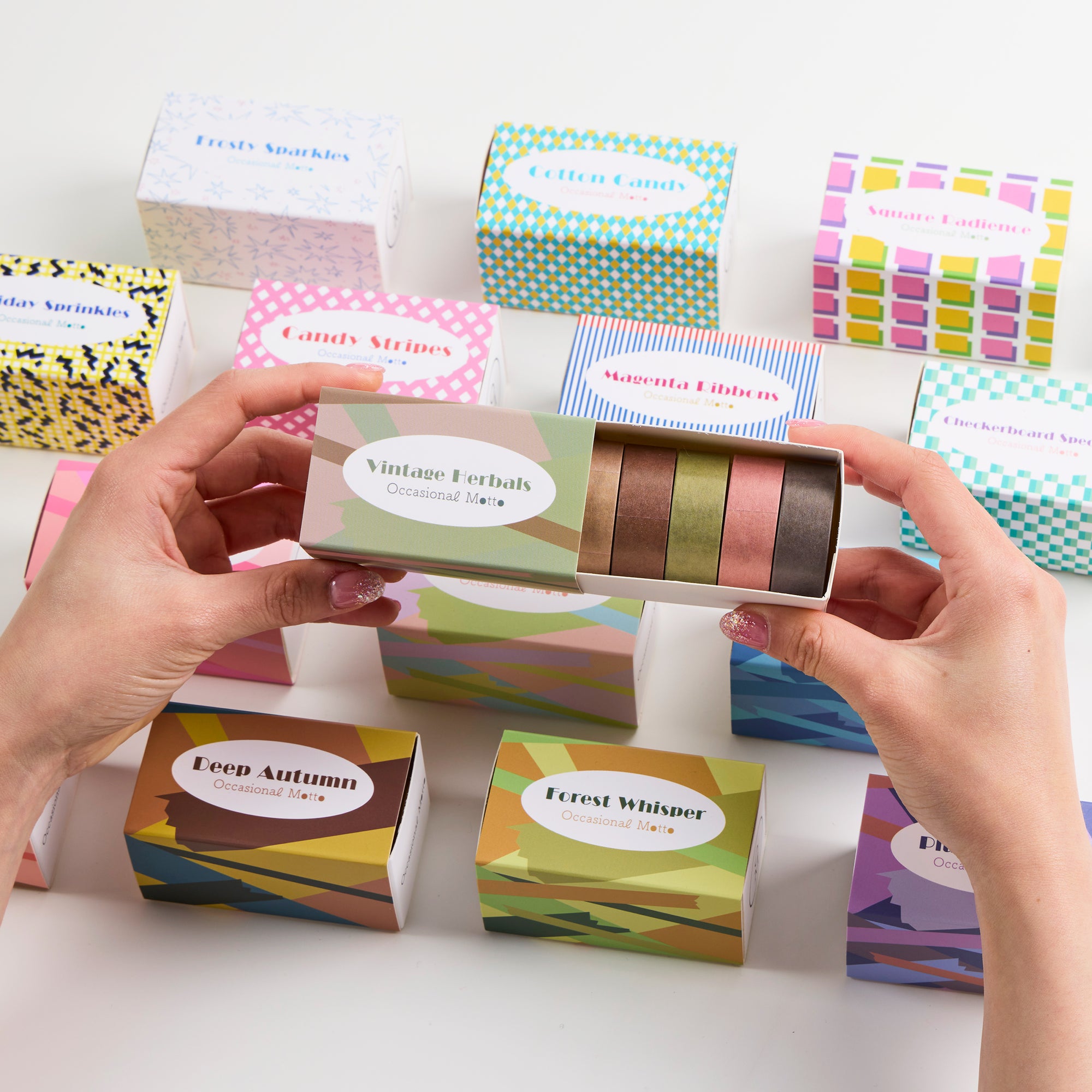 5-Roll Essential Washi Tape Set, 15mm x 5 Meters Each Roll