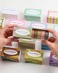 5-Roll Essential Washi Tape Set, 15mm x 5 Meters Each Roll