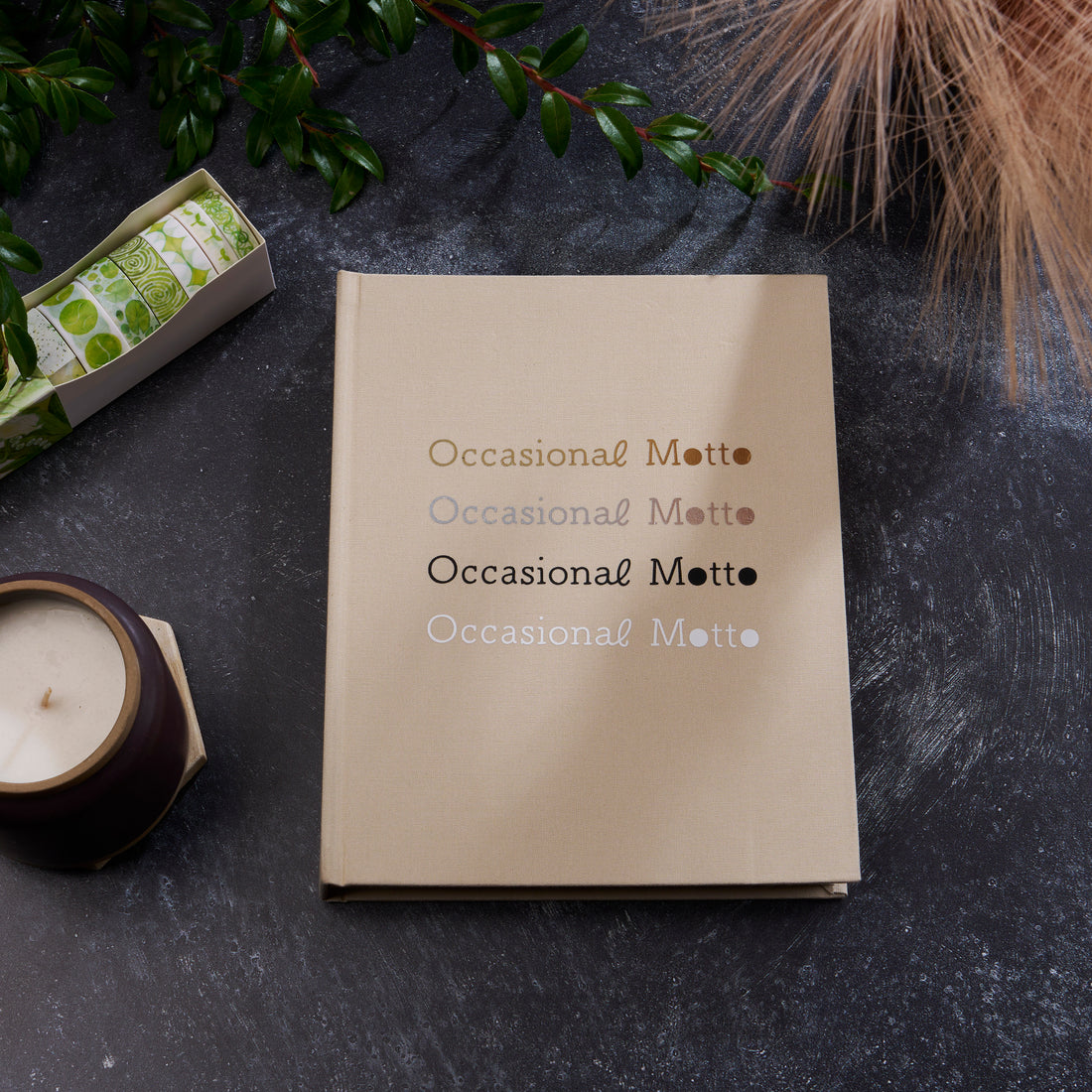 Personalized Linen Hardcover Photo Album For Instax Wide (48 pockets / Writable Cardstock)