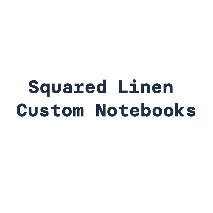 Squared linen cover notebooks