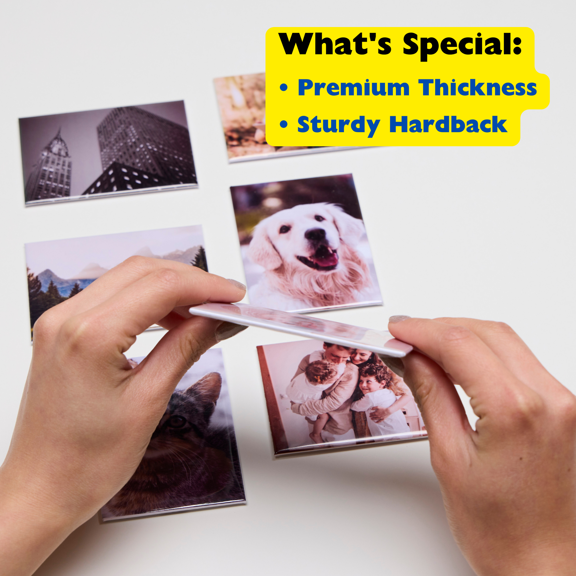 Custom Premium Hardback Fridge Photo Magnets