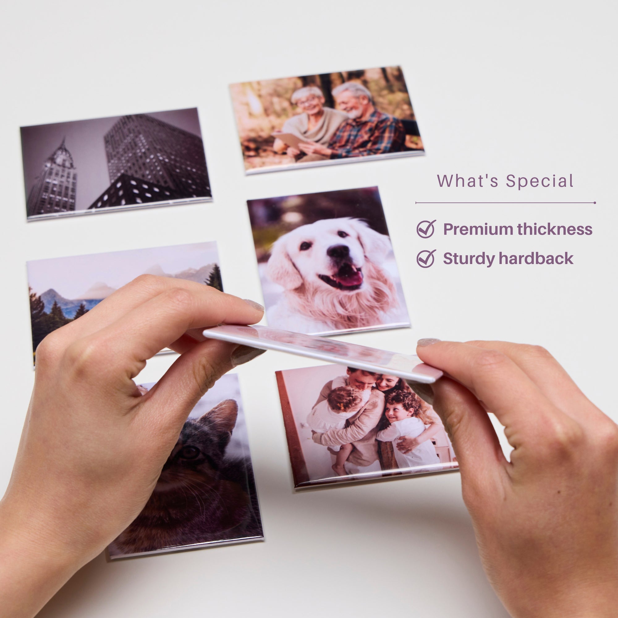 Custom Premium Hardback Fridge Photo Magnets