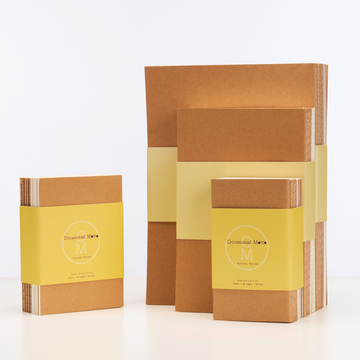 10-Pack Kraft Cover Stitched Notebooks (80gsm layout paper)