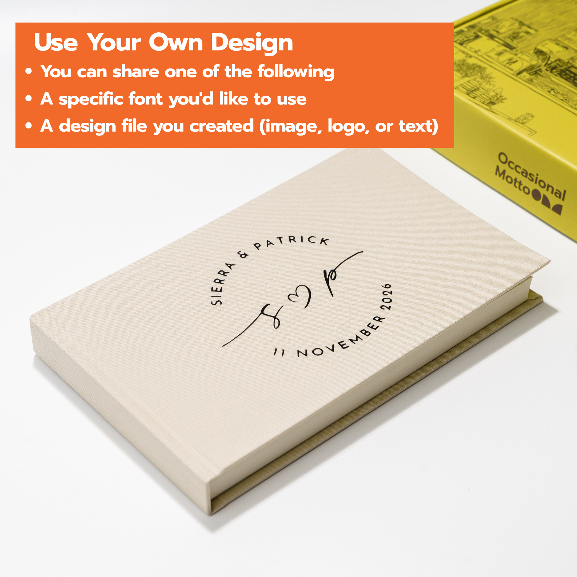 Personalized Linen Hardcover Photo Album For i-Type Film (48 pockets / Writable Cardstock)