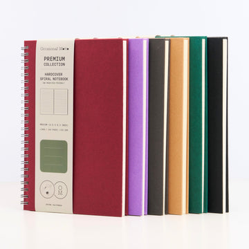 10-Pack Medium Hardcover Spiral Notebooks (A5: 5.5”x8.3”) | 120GSM Inner Page (50 sheets / 100 pages)
