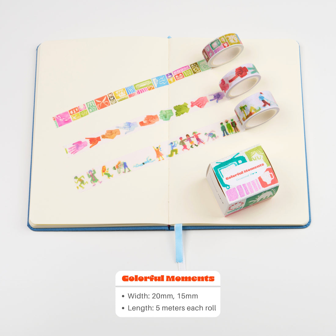 3 Rolls Joyful Mementos Washi Tape Set