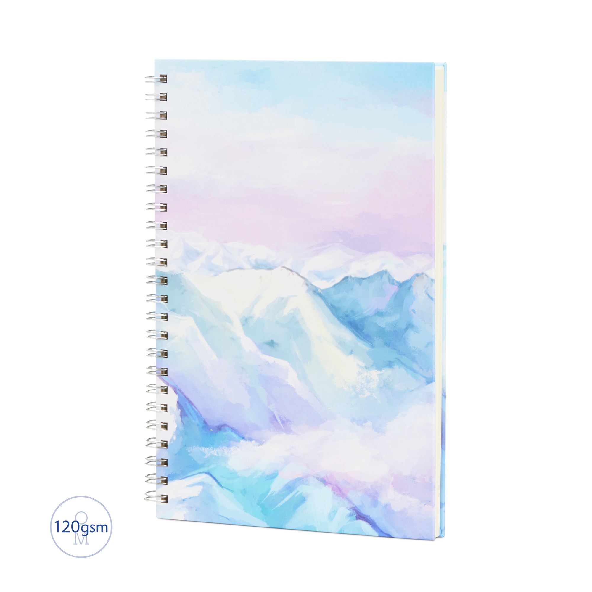 Set of 3 Hardcover Serenity Scenes Spiral Notebooks With 120gsm Ink-proof Pages