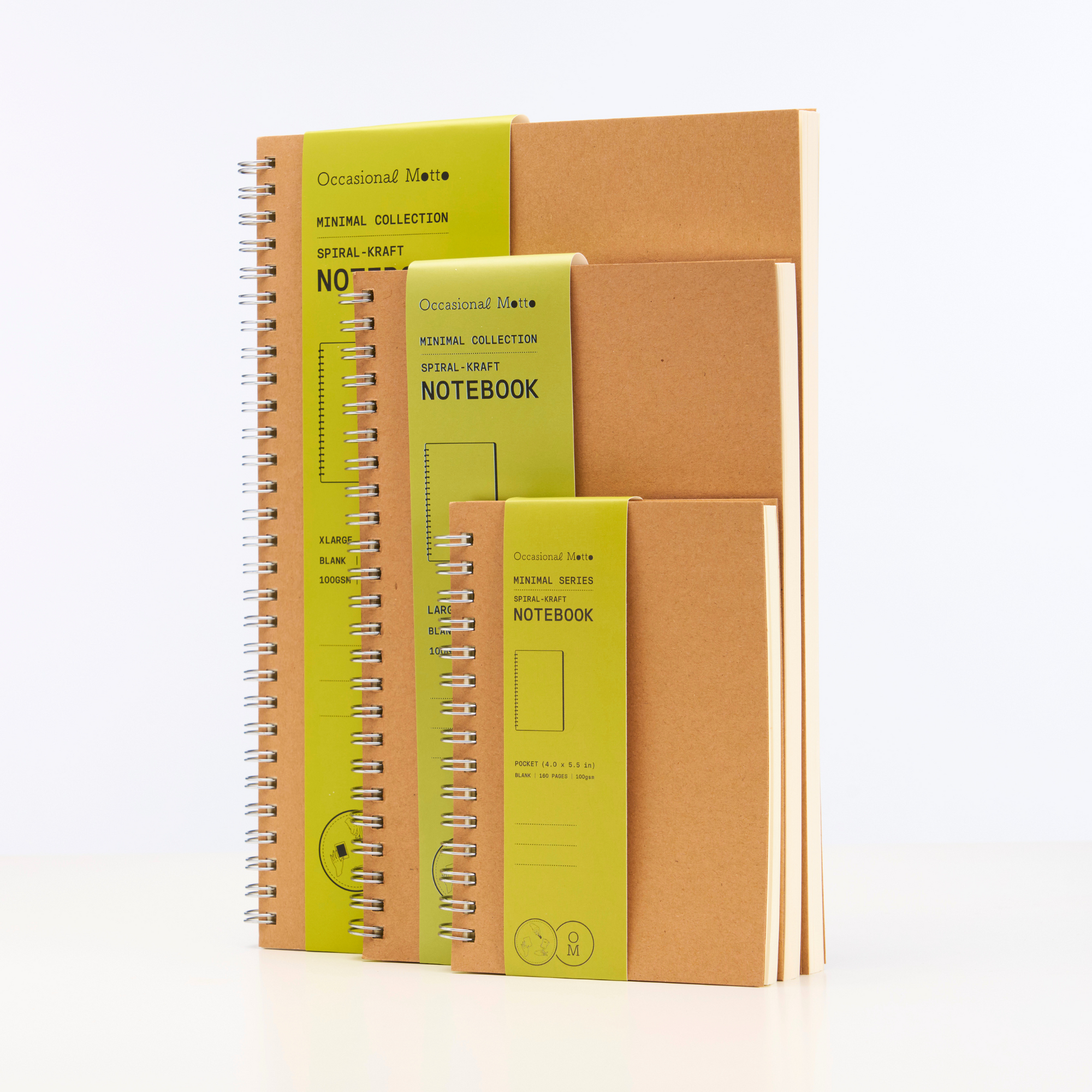 Spiral Kraft Cover Notebooks