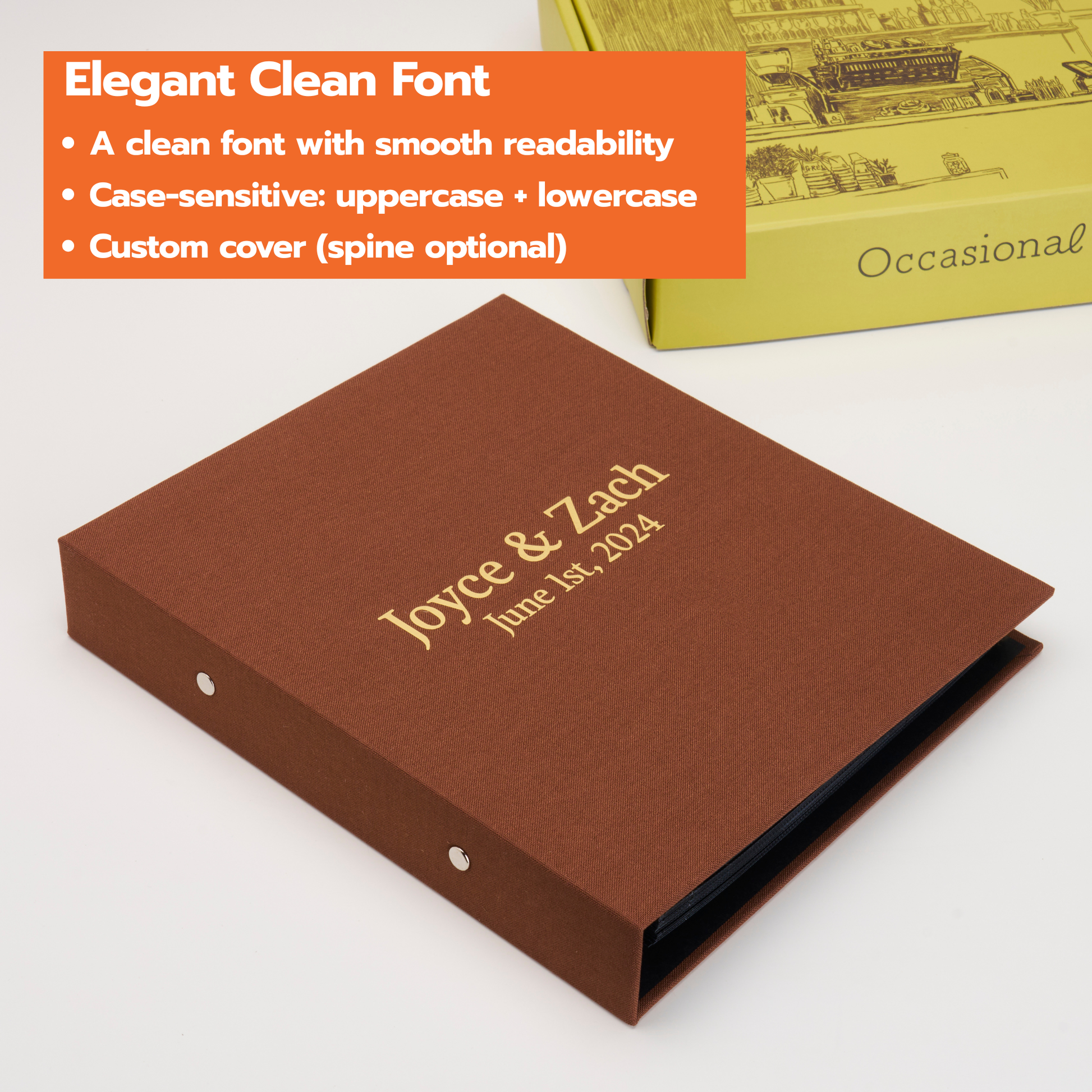 Personalized Linen Hardcover Binder Album For 4x6 inch Photos