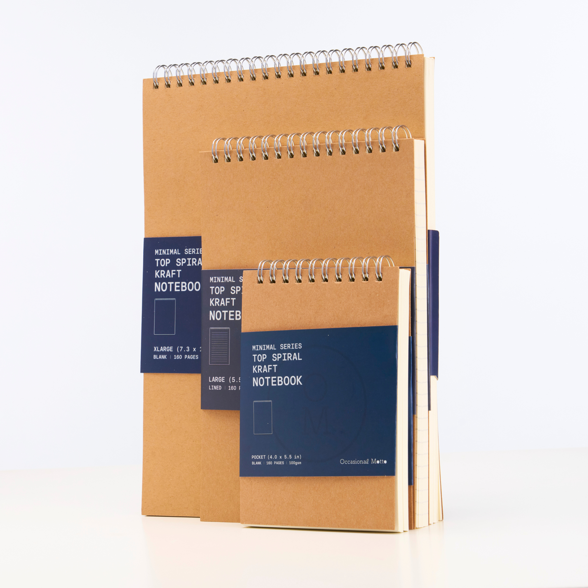 Top Spiral Kraft Cover Notepad (100gsm layout paper)