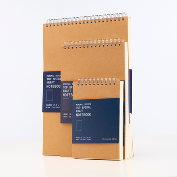 Top Spiral Kraft Cover Notepad (100gsm layout paper)