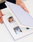 Personalized Linen Hardcover Wedding Guestbook &  Photo Album for Instax Mini (96 Pockets / Writable Cardstock)