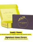 Personalized Linen Hardcover Wedding Guestbook & Photo Album for Instax and Polaroid Film (48 Pockets / Writable Cardstock)