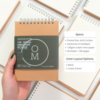 Hardcover Top Spiral Notebooks