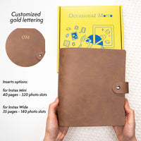 Textured PU Leather Photo Album With 300 Photos Capacity For Instax Mini