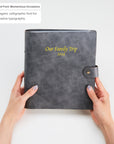 Soft PU Textured Leather Photo Album - Holds 160 4x6 Photos