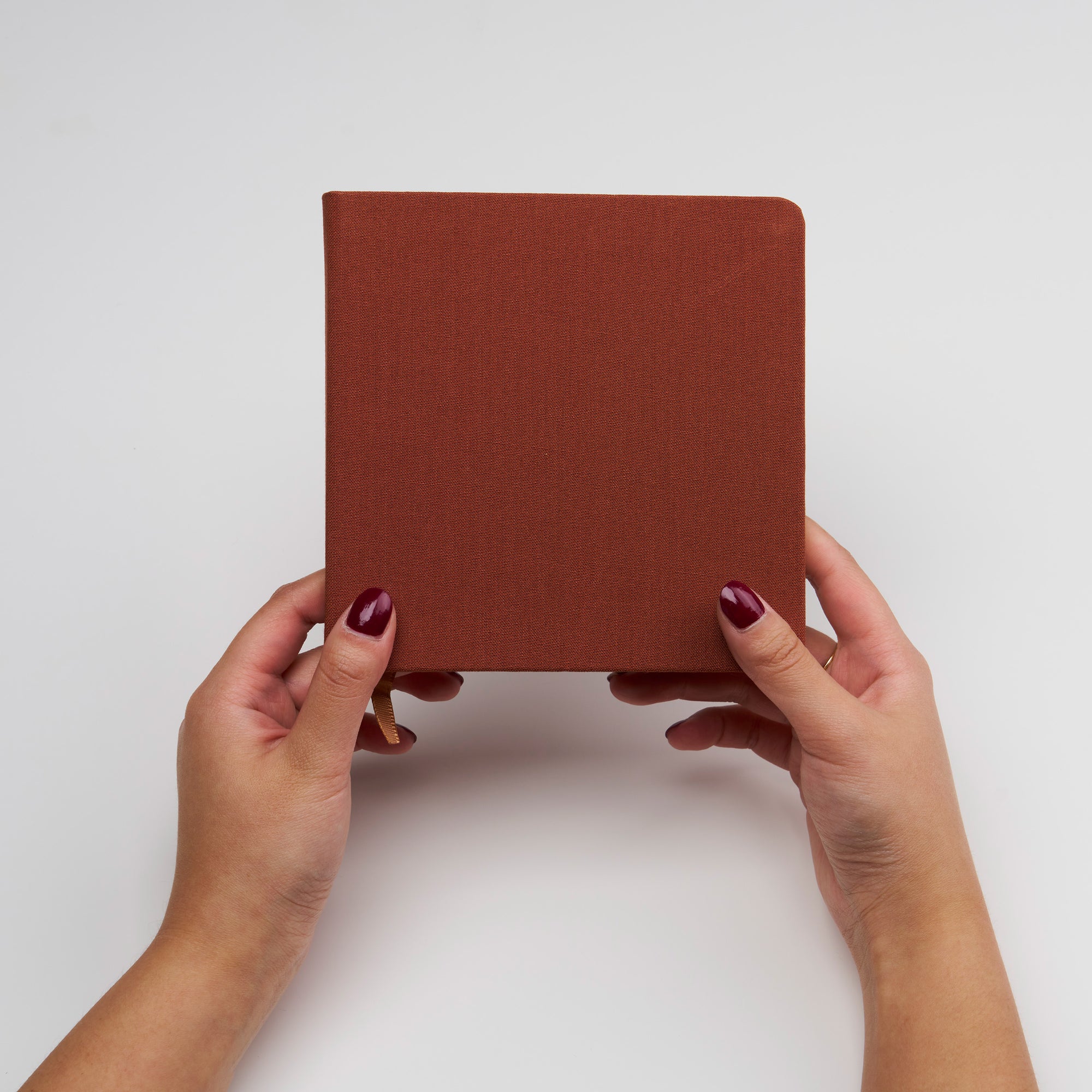 Squared linen cover notebooks