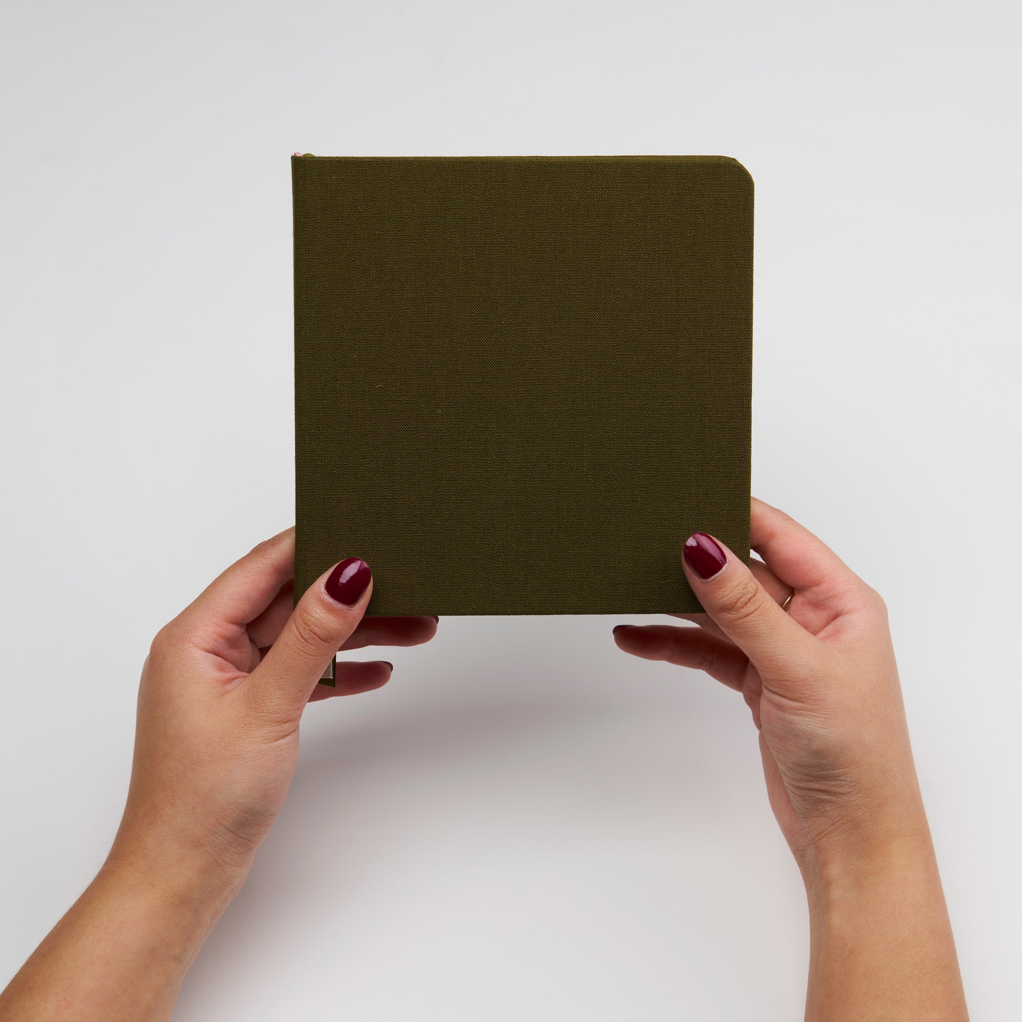 Squared linen cover notebooks