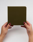 Squared linen cover notebooks