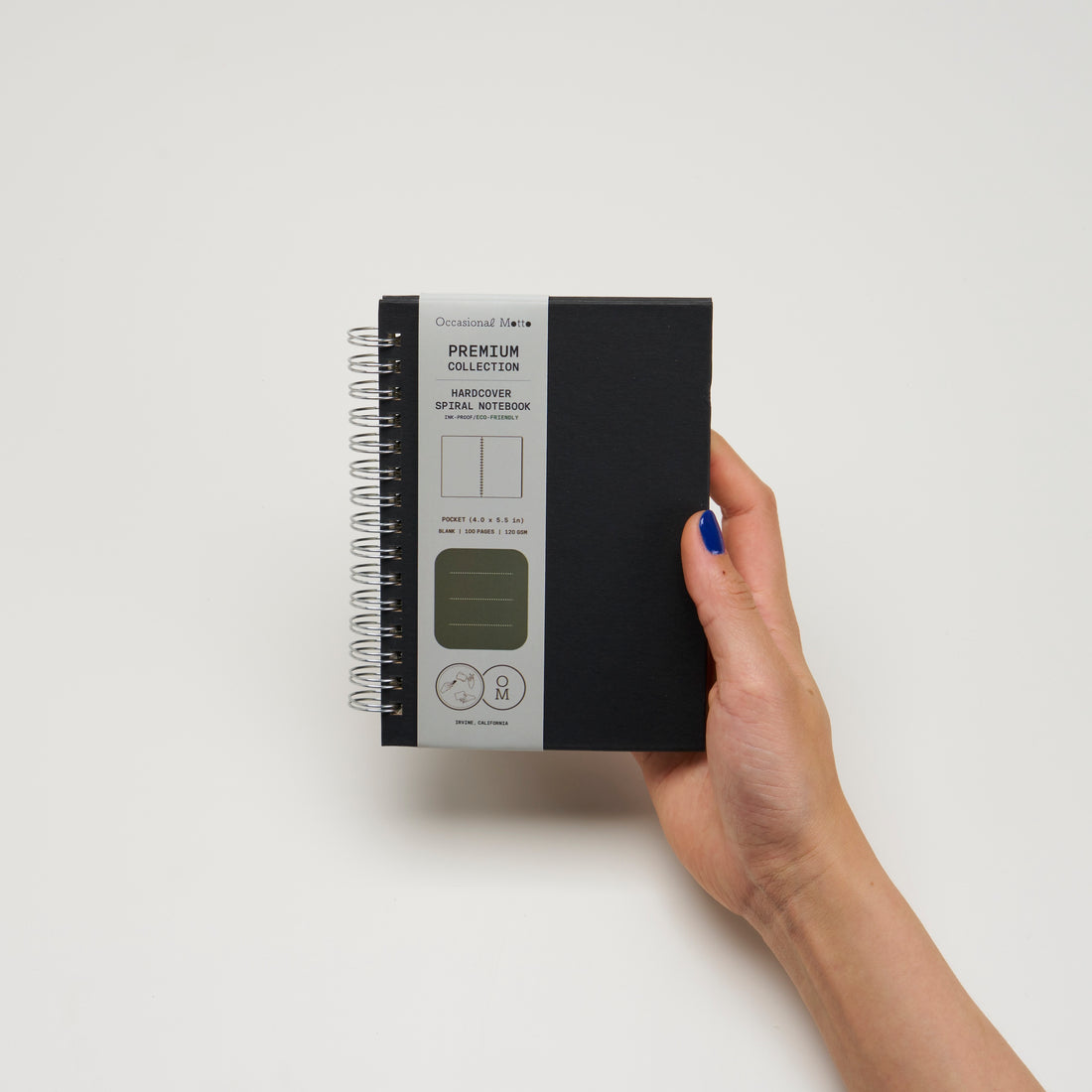 10-Pack Pocket Size Hardcover Spiral Notebook (A6: 4”x5.5”) | 120GSM Inner Page (50 sheets / 100 pages)