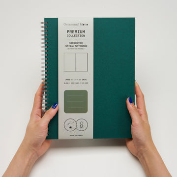 10-Pack Large Hardcover Spiral Notebooks B5: 7.3” x 10” (120gsm layout paper)