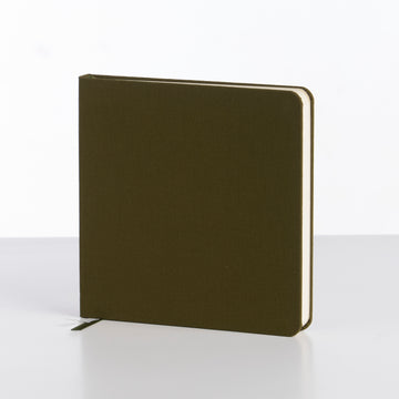 Squared linen cover notebooks