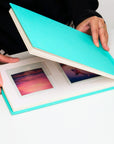 Personalized Linen Hardcover Wedding Guestbook & Photo Album For iType & 600 Film (48 Pockets / Writable Cardstock)