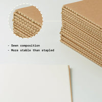 Medium A5 Stitched Bound Notebooks - 5.5x8.3 in