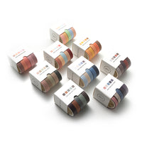 45 Rolls Washi Tape Combo - Color Tapes Set