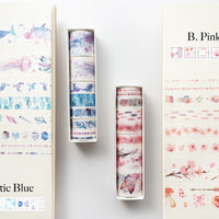 8 Decorative Patterns Washi Tapes Set