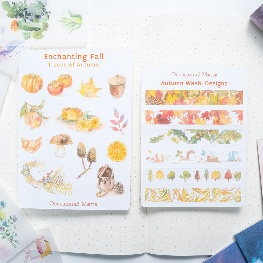 Enchanting Fall Traces of Autumn Sticker Sheet Bundle