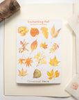 Enchanting Fall Autumn Leaves Sticker Sheet