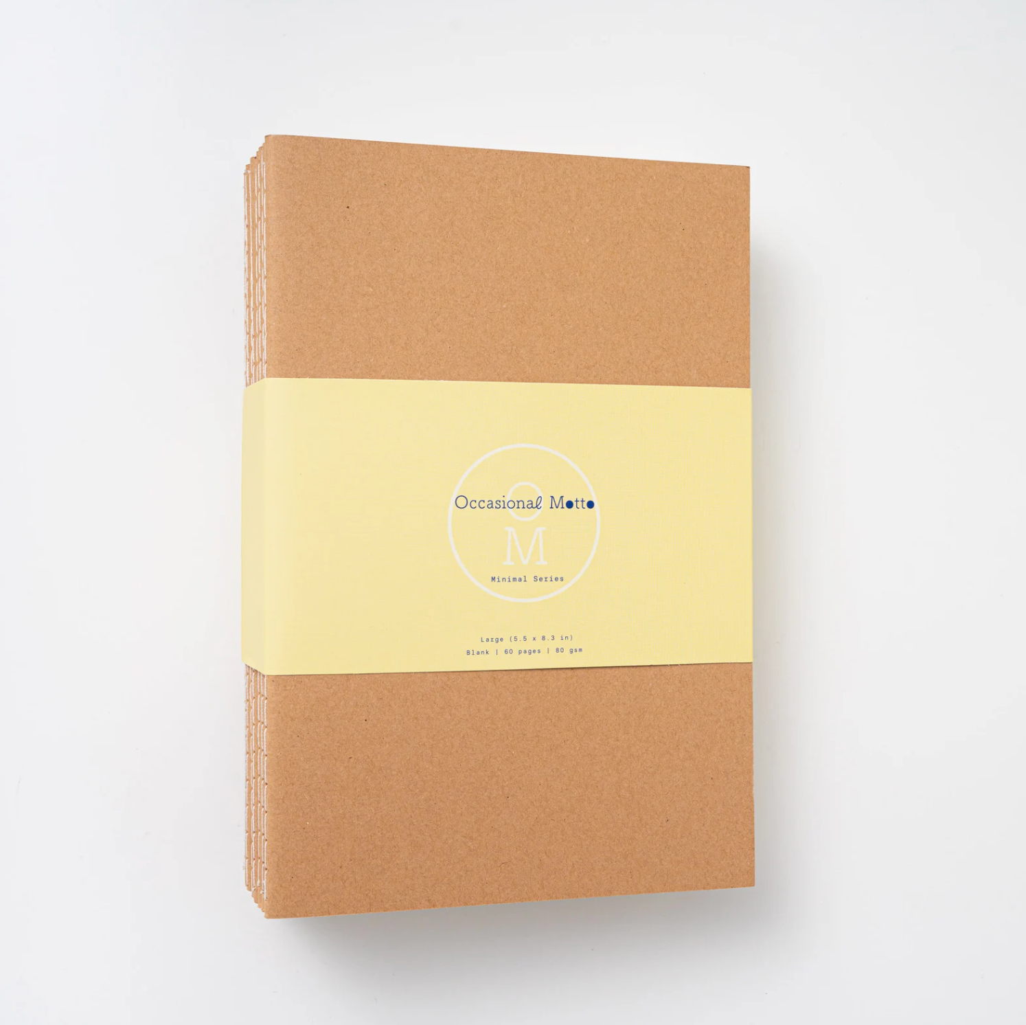 Set of 200 Medium Kraft Cover Notebooks