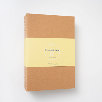 Set of 200 Medium Kraft Cover Notebooks