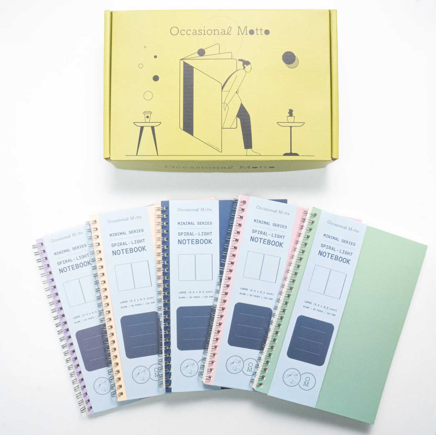 Set of 65 Medium Pastel Covers - Lined Layout - Assorted Colors