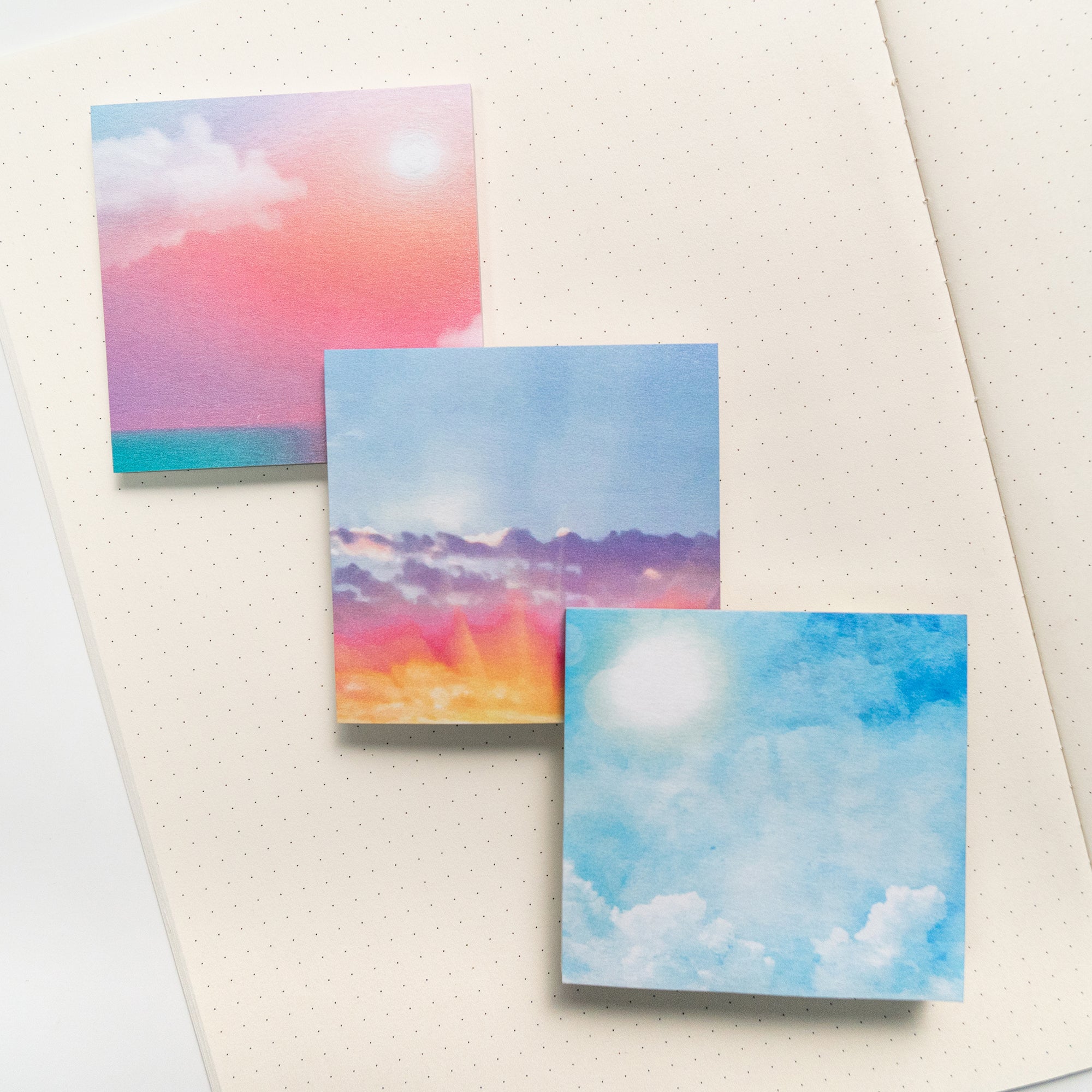 Set of 3 Nature Scenery Sticky Notes