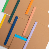 Set of 8 Stitched Notebooks with 100gsm inner paper and color stripes