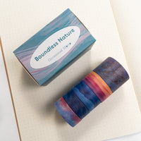5 Rolls Boundless Nature Washi Tape Set - Signature Wide Collection