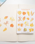 Enchanting Fall Autumn Leaves Sticker Sheet