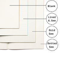 Set of 10 Kraft Cover Sewn Binding Notebooks