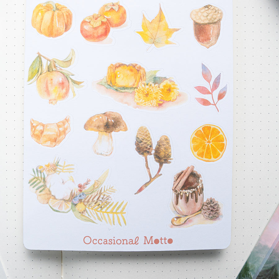 Enchanting Fall Traces of Autumn Sticker Sheet Bundle
