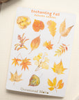 Enchanting Fall Autumn Leaves Sticker Sheet