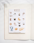 Lovely Winter Cozy Coffee Shop Sticker Sheet