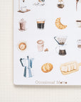 Lovely Winter Cozy Coffee Shop Sticker Sheet