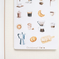 Lovely Winter Cozy Coffee Shop Sticker Sheet