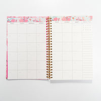 Hardcover Spiral Undated Planner for 12 Months